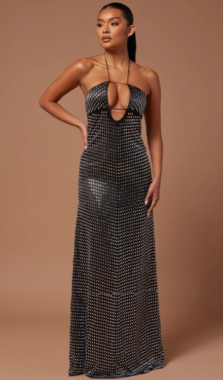 Jemina Embellished Maxi Dress - S