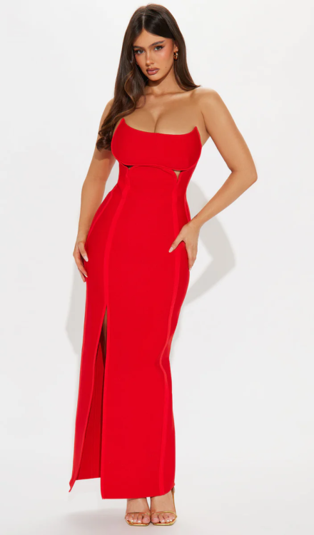 Norah Bandage Maxi Dress - S